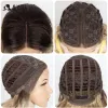 Perruques Noble Synthétique Lace Wig 20 pouces Curly Wig ombre Blonde Wig Wigs Synthetic Lace Wigs Fomen Women Cosplay Lace Wig for Black Women