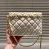 Kobiety prostokąta kołdana koperta na ramiona torba na ramię skórzana diamentowa krata mini sprzęgło torebka Lady Camellia Crossbody Slins Work z paskiem worki torebki torebki