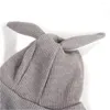 Dog Apparel Ear Hoodie Pet Clothes With Hat Adorable Knitted Costume For Puppy Cat (Grey Size XS)