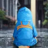 Dog Apparel Useful Button Design Raincoat Reflective Exquisite Workmanship Strong Construction Highly Protection Rainwear