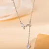 Pendant Necklaces Fashion Choker Butterfly Flashing Crystal Flower Clavicle Chain