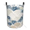 Sacs à linge panier de salle de bain japonais Chrisantemum fleur motif Kimono pliant vêtements sales panier sac de rangement à domicile