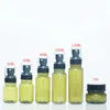 Bouteilles de stockage Yuxi 80ml Maquillage Bouteille de thé Fine Brume Spray 100ml Green Set Lotion Crème