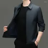 Men's Jackets High Quality Jacket Spring And Autumn Casual Stand Up Collar Solid Color Comfortable Versatile Top Coat M-4XL