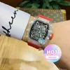 orologio da uomo di design orologi movimento automatico di lusso Business Leisure Trasparente Mens completamente automatico