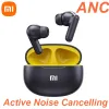 Écouteurs Xiaomi ANC Bluetooth 5.3 Écouteurs actifs Annulation de bruit T80S sans fil dans les écouteurs Bélans d'origine Microphone intégrée