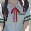 Conjuntos de roupas Japonês Anime Estilo JK Top College Uniforme Camisa de Manga Curta Terno Verão Sailor Outfit Saia Cosplay