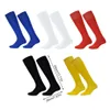 1 paire de chaussettes de sport de football longues sur le genou serviette bas Legging Football adultes respirant mode bonneterie entraînement rouge 240322