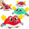 Animais elétricos / RC Cute Sensing Crling Crab Brinquedos para bebês Dança interativa para caminhar Evita automaticamente obstáculos para crianças Presentes para crianças pequenas YQ240402