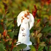Świece posiadacze dekoracji na dziedzińcu życie romantyczne żywice anioł Ornament Candlestick Wystrój domu Flower Fairy Shape Piękny