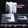 Present Wrap 1000pcs DIY WIDE X Djup POF Transparent Heat Shrink Film Seal Flat Bottom Påsar