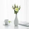 Decorative Flowers Home Decoration Farmhouse Decor Elegant Artificial Roses Eucalyptus Centerpiece For Coffee Kitchen