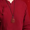 Hängen Natural Cinnabar Zodiac Three-One Pendant Year of Fate Mascot Charm Necklace Ornament