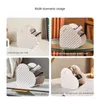 Storage Boxes Makeup Brush Box Large Capacity For Multi Scene Use Four Compartments Heart Shaped Organizer Bucket
