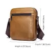 Echtes Leder Business Umhängetasche Herren Umhängetasche Vintage Mode Lässig Mann Trend geneigt Reise Messenger Männlich 240328