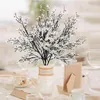 Fiori decorativi 6 pezzi artificiali Babysbreath 5 forchette non appassiscono senza irrigazione Wedding Po Props realistico finto piccolo bouquet di fiori casa