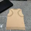 2024SS Summer Women Vest Designer tanktops dames mode letters vesten rond nek mouwloos gebreide shirt