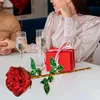 Decoratieve Bloemen Valentijnsdag Kristal Roos Bloem Verjaardag Bruiloft Tafelblad Versiering Collectible Decor Voor Papa Liefhebbers Echtgenoot Vrouwen