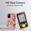 Educational Kids Smart Phone 1080P Digital Dual Selfie Camera Girls and Boys Birthday Festival Video Tracker 32G Card 240319