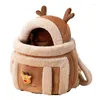 Cat Carriers One Pet Winter Carrier Torba ciepłe przenośne podróże na świeżym powietrzu Plecak Puppy podwójne ramię dla Yorkshire Chihuahua