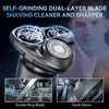 Elektriska rakare Kensen Shaver för män laddningsbara 3D flytande magnetiska skärare Washable Beard Trimmer Razor Mens Shaving Machine 2442