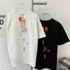 Designer B Home Paris Correct Version High Quality 24ss New Front and Rear Tear Mark High Street Short sleeved T-shirt Unisex EX3S