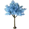 Decorative Flowers Artificial Cherry Blossom Tree Wedding Table Decoration For Indoor Usage Mini Blue