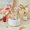 Storage Boxes Organizer Eyebrow Portable Brush Makeup Box Desktop Lipstick Cosmetic Eye Rotating Holder Pencil Shadow 360°