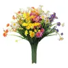 Fleurs décoratives 12 pièces, marguerites artificielles, plantes en plastique qui ne se décolorent pas, qui décorent les fenêtres de votre maison avec l'extérieur