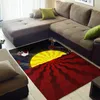 Tapijten Aboriginal Life Flag Sun Dot Painting Area Rug Room Mat Floor Antislip Large Carpet Home Decoration Thema Living