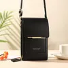 Dokunmatik ekran cep telefonu çantası kadın omuz çantası cüzdan diyagonal çanta para çantası çapraz çantaları kadınlar için mini çanta iPhone 240402
