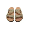 Birkenstok Sandals Slide Slider tofflor Boston COGS Män kvinnor skor sneakers utomhus svart vit brun grön gul pu låga glid läder kvinnors tränare skor