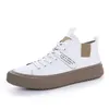 Sapatos casuais de alta qualidade dos homens tênis moda masculina branco tenis tornozelo botas skate respirável