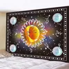 Tapestries 7 Color Sun God Moon Home Decoration Art Tapestry Bohemian Yoga Mat Hippie Bakgrund Väggark Stor storlek