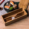 Kitchen Storage Cutlery Box Organizing Spoon Holder Camping Eating Utensils Silverware Organizer Wooden