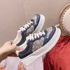 12% KORTING Designer schoenen G Spring Dikke zool Verhoogde Biscuit Sport Echt leer Ronde kop Kleine witte schoenen Dames