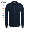 Stelt Ykywbike Autumn Pro Team Black Long Sleeve Jersey Race 2022 Cycling Jersey Bicycle Cycling CloS Italië Mesh Fabric Sleeve