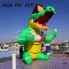 5m 16.4ft High Giant free standing model inflatable crocodile pop up cartoon baby for Turkey hotel party