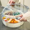 Plates Snack Box Container Divided Tray Capacity Serving With Secure Seal Lid Ideal For Fruit Vegetable Storage