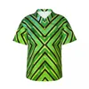 Męskie koszule hawajskie koszula plaża nowoczesna geometryczna sztuka bluzki