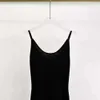 Linha * verão nova flacidez gelo seda vestido suspenso feminino elegante emagrecimento moda versátil longo vestido de malha