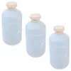 Liquid Soap Dispenser 3 Pcs Bathroom Organizing Plastic Lotion Bottles Travel Squeeze Refillable Shampoo Lids