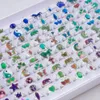 50Pcs/Lot Changing Color Emotion Feeling Adjustable Temperature Mood Rings For Children Women With Box Fashion Jewelry 240329