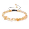 Charm Armbänder Energie Gelbe Aventurine Rondelle Perlen Unregelmäßige Chip Stein Armband Gold Farbe Spacer Für Frauen Geschenk