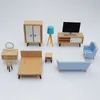 1:12 Accesorios de muebles en miniatura de muñecas Sala de estar Stand de televisión en la mesa de la casa para la casa decoración de la casa de muñecas