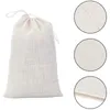 Paquet de AUAU-200 à cordon sacs en mousseline de coton Sachet sac polyvalent pour le thé bijoux faveurs de fête de mariage stockage (4X6 Inc