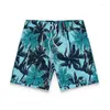 Shorts masculinos 2024 férias praia havaiana calças curtas tamanho grande secagem rápida digital impresso casual esportes masculinos