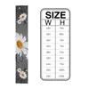 Yellow Daisy Butterfly Grey Linen Tabler Runners kaffer Bröllopsdekoration Family Party Dining Long Washable Runner 240325