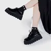 Women's Dress Shoes Spring/Summer New Popular Song Cake Thick Sole Genuine Leather Big Head Elevated Lace up British Style Small Leather Shoes