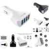 2024 Qc3.0 Accessories 4 Ports Fast Charger Car USB Socket Adapter 12V 30W